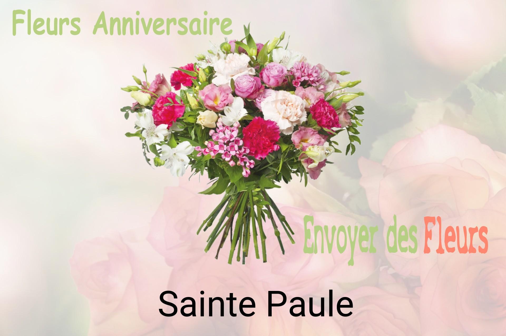 Bouquet de fleurs d’anniversaire livré à Sainte-Paule
