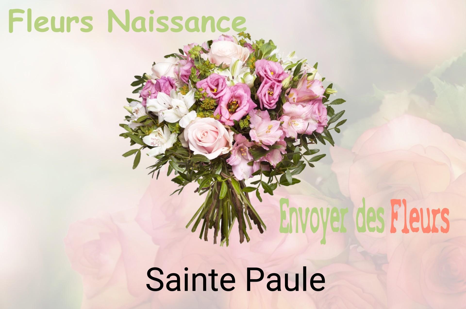 Bouquet de fleurs de naissance livré à Sainte-Paule