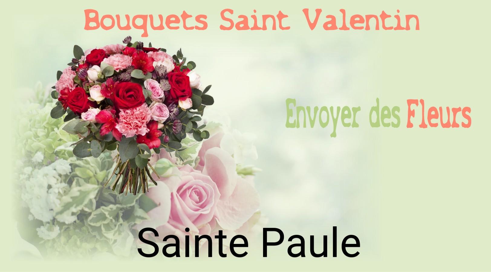 Roses de Saint-Valentin livrées à Sainte-Paule